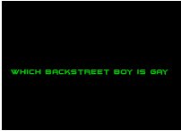 Backstreet Boy Is GAY